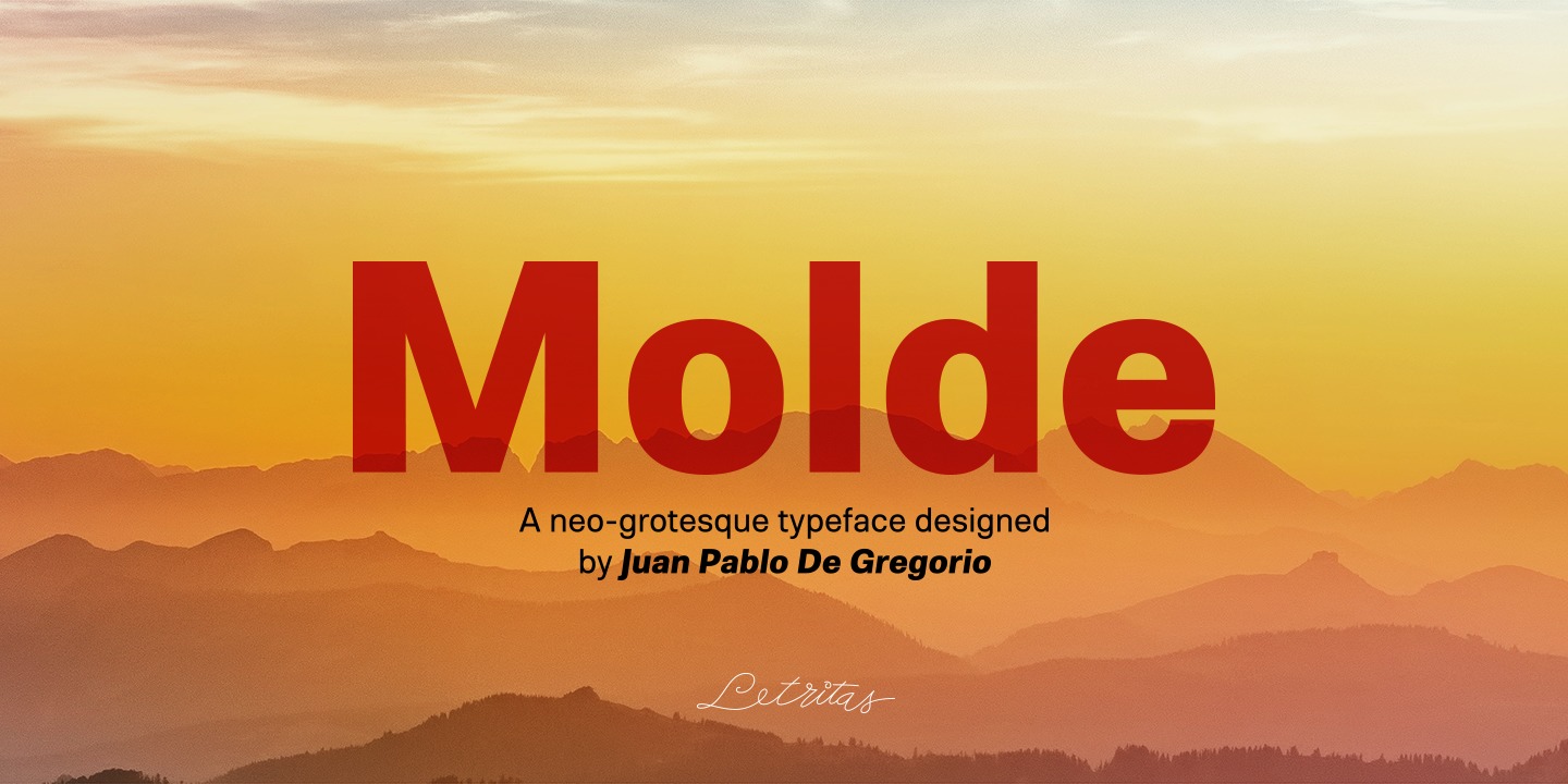Przykład czcionki Molde Expanded Medium